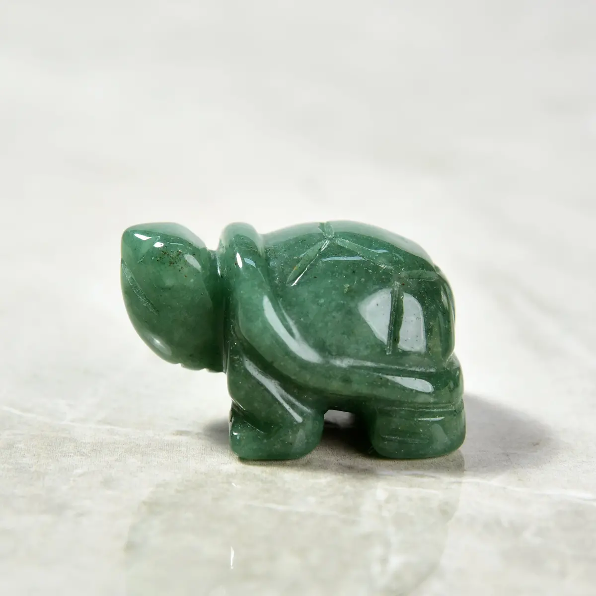 Aventurine Turtle 1.5" Gemstone Carving 1