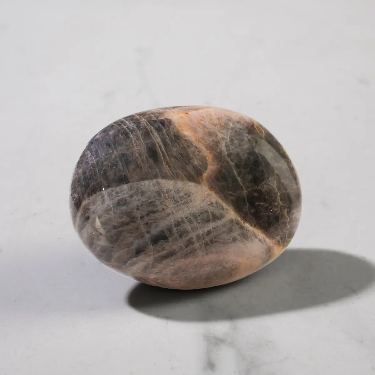 Black Moonstone Palm Stone 1