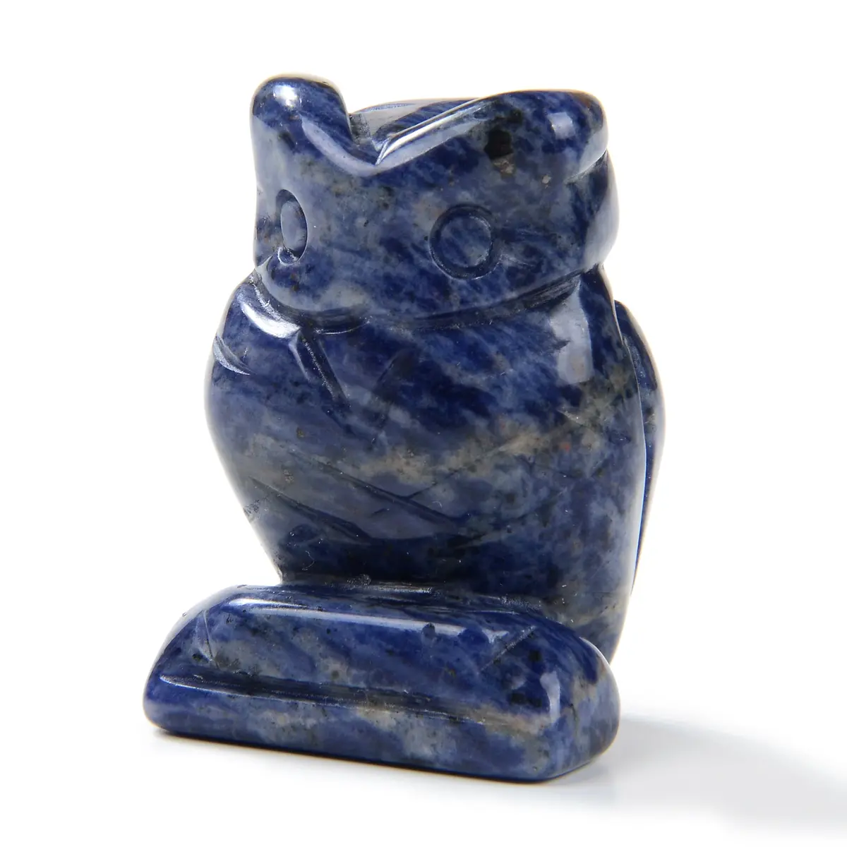 Blue Aventurine Owl 1.5" Gemstone Carving 1