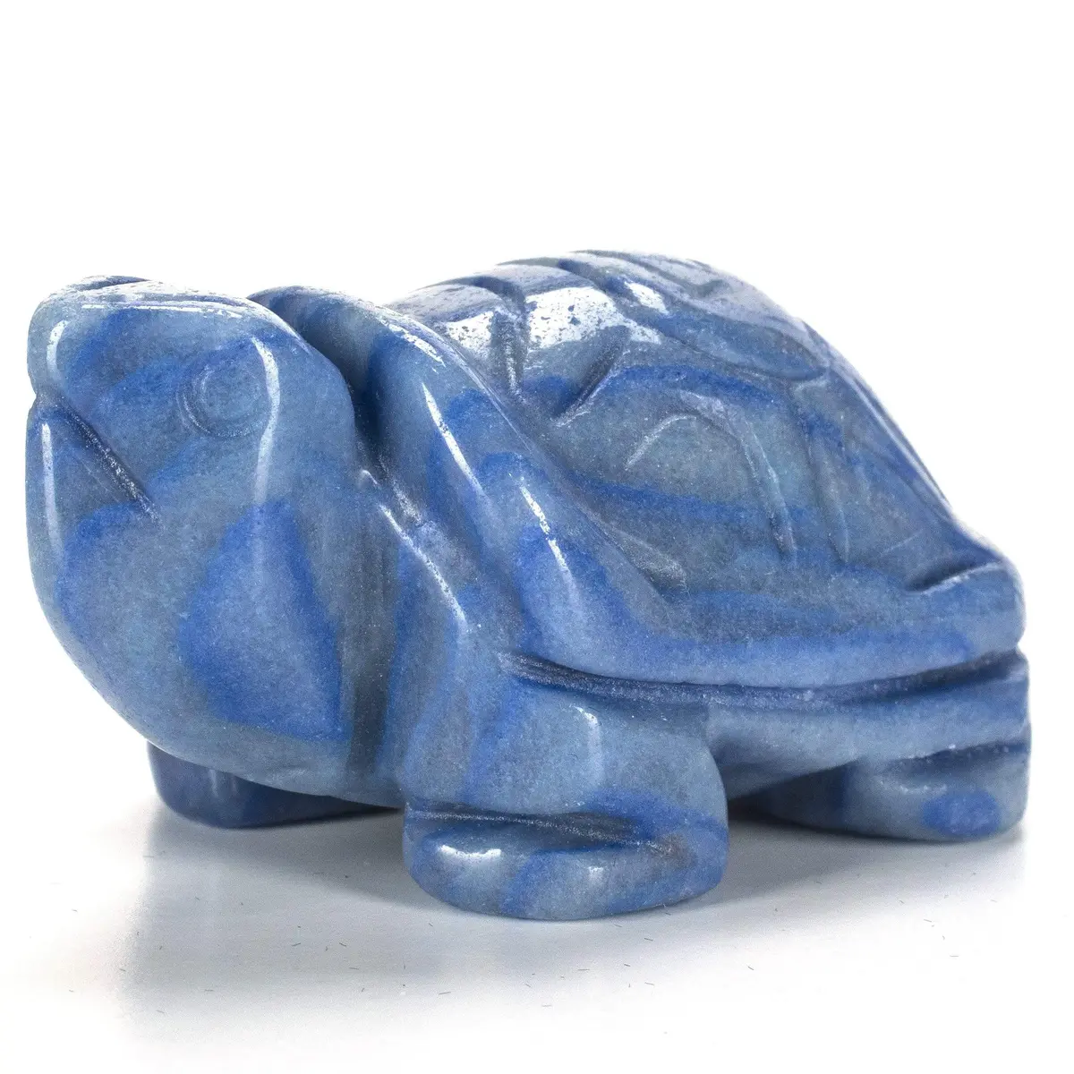 Blue Aventurine Turtle 2'' Natural Gemstone Carving 1