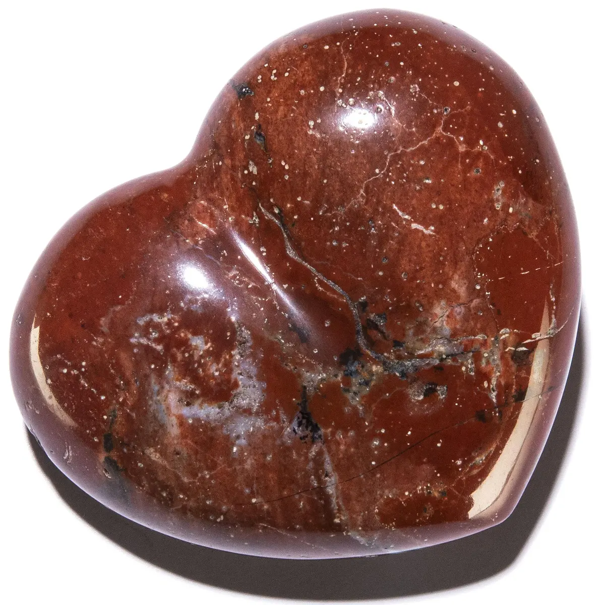 Chestnut Jasper Gemstone Heart Carving 1