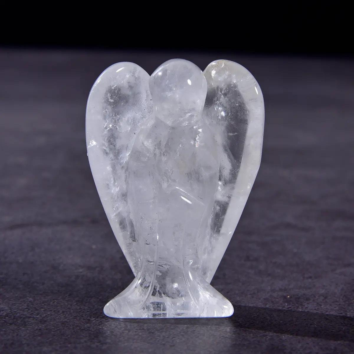 Clear Quartz Angel 2" Natural Gemstone Carving 1