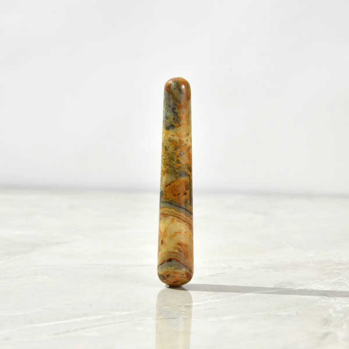 Crazy Lace Agate Gemstone Wand 1
