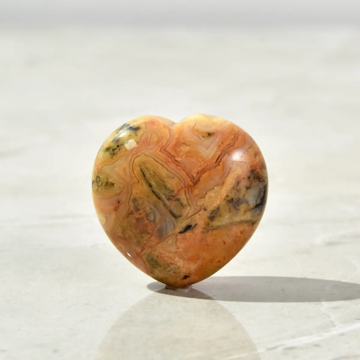 Crazy Lace Agate Heart Carving 1