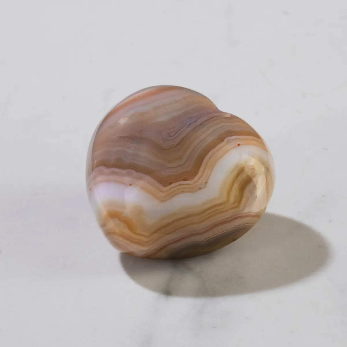 Gray Agate Heart Carving 1