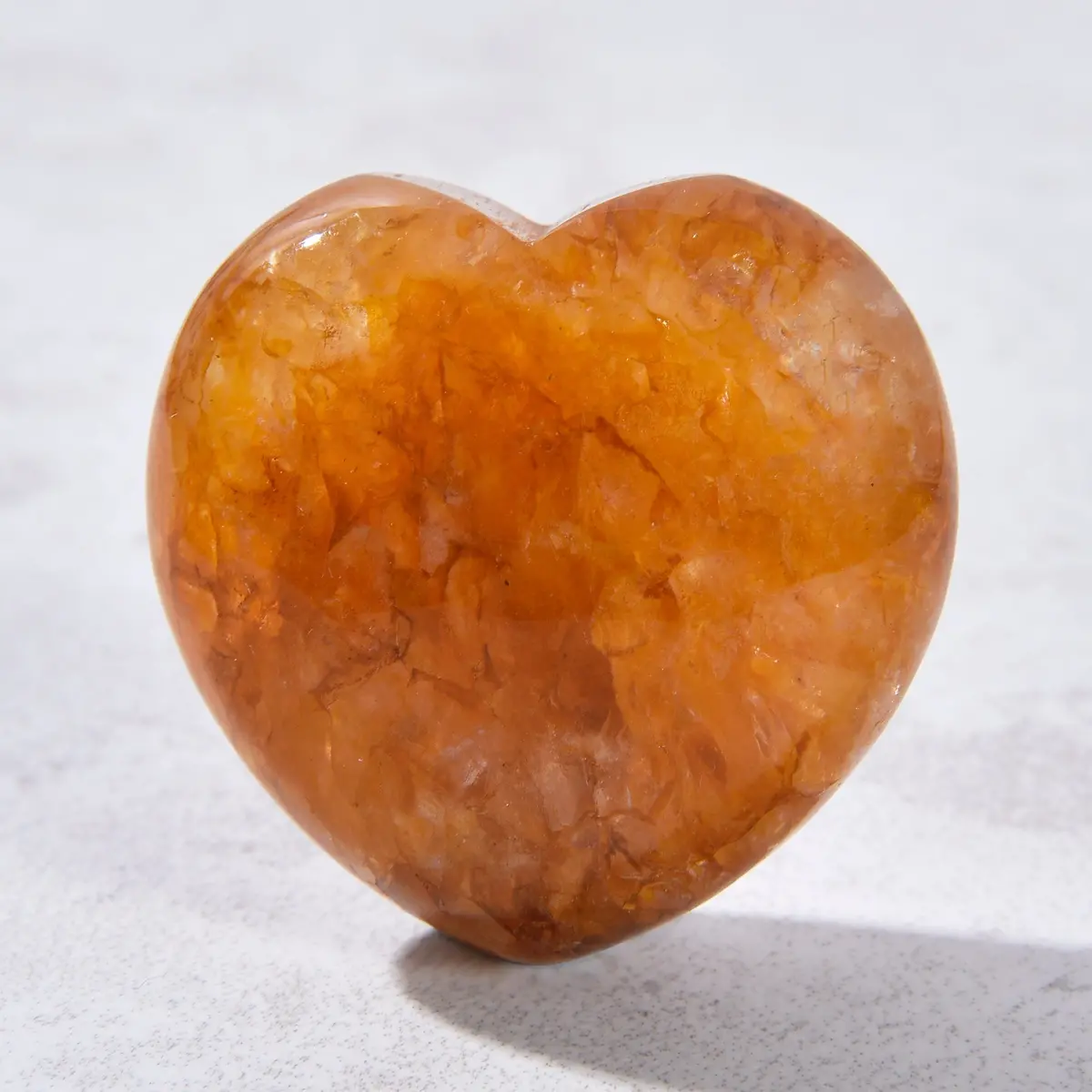 Healers Quartz Heart Carving (Hematoid Quartz) 1