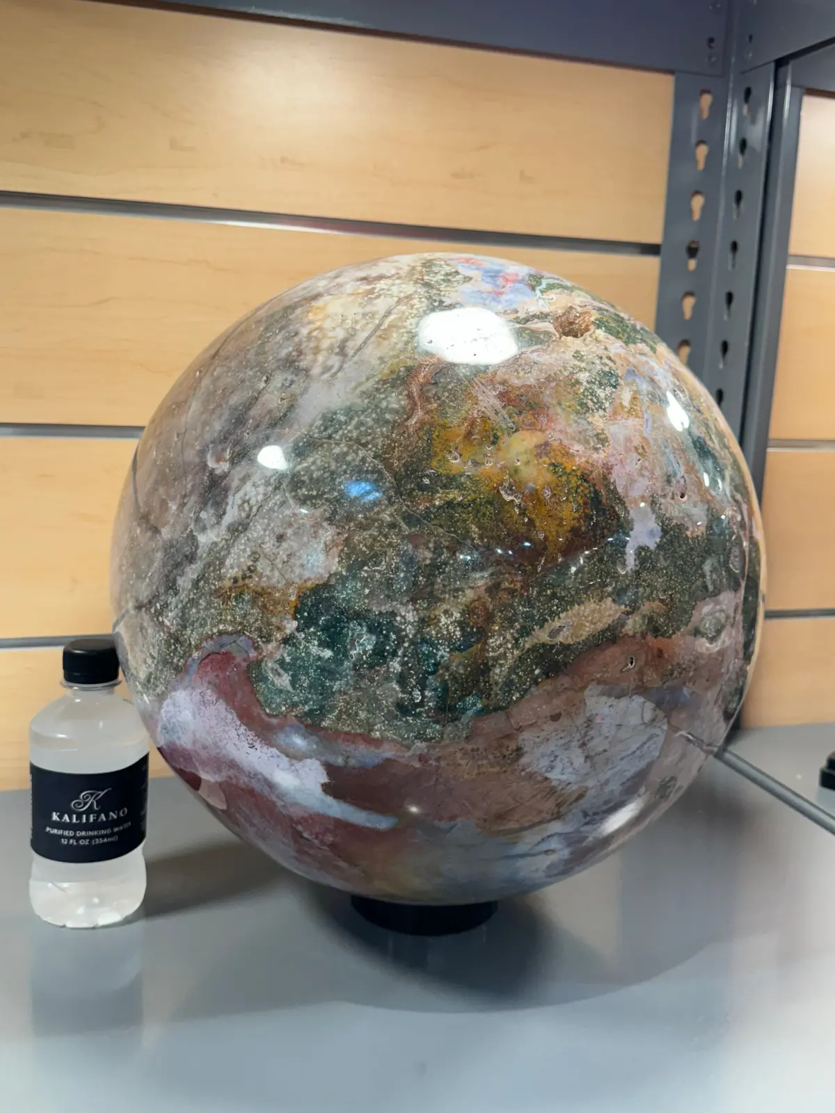 Jasper Sphere Carving 15" / 132Lbs 1