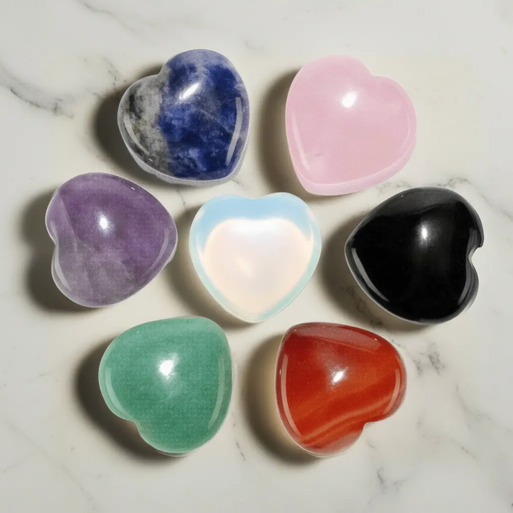 Mini Gemstone Chakra Heart Bundle 1