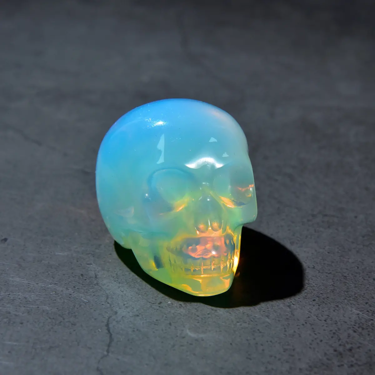 Moonstone Skull 2'' Carving 1