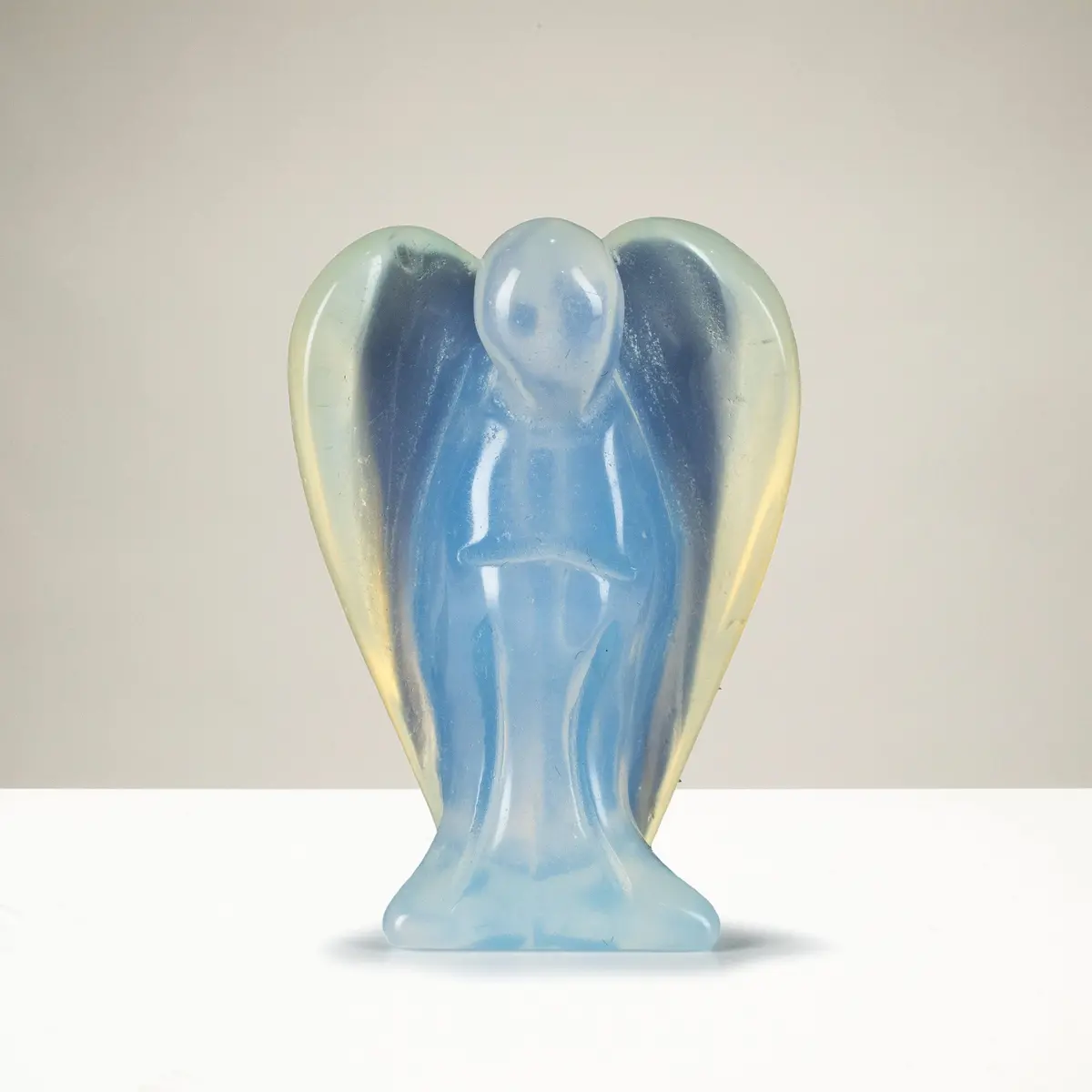 Opalite Moonstone Angel 1.5'' Carving 1