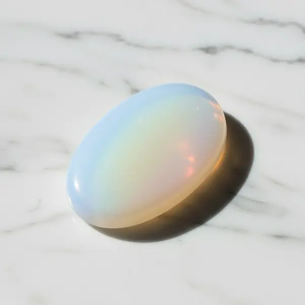 Opalite Moonstone Palm Stone 1