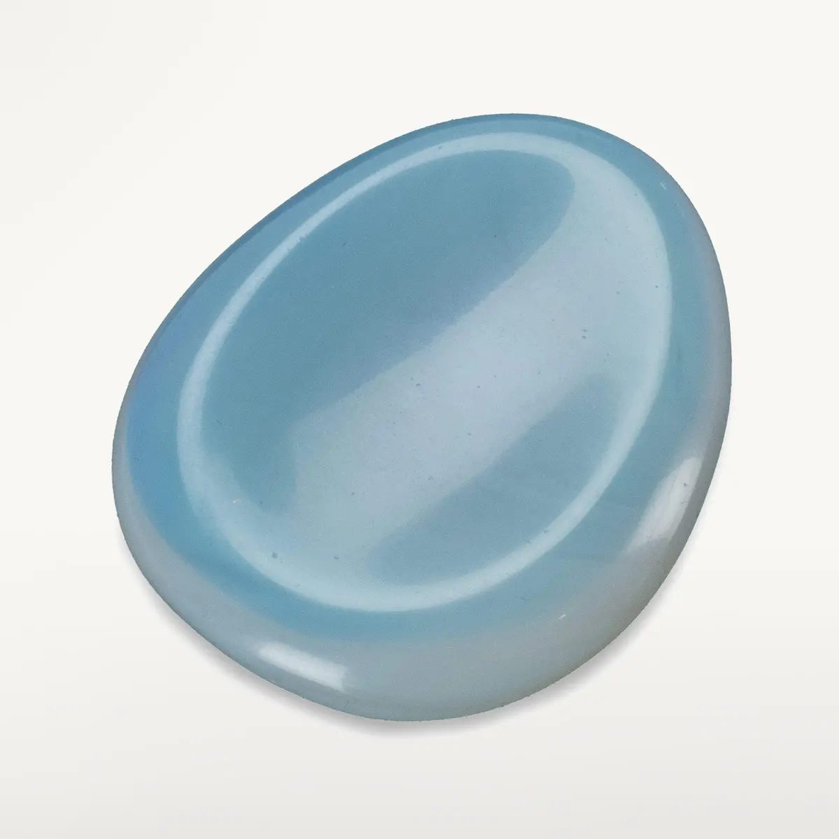 Opalite Rainbow Moonstone Worry Stone Gemstone Carving 1