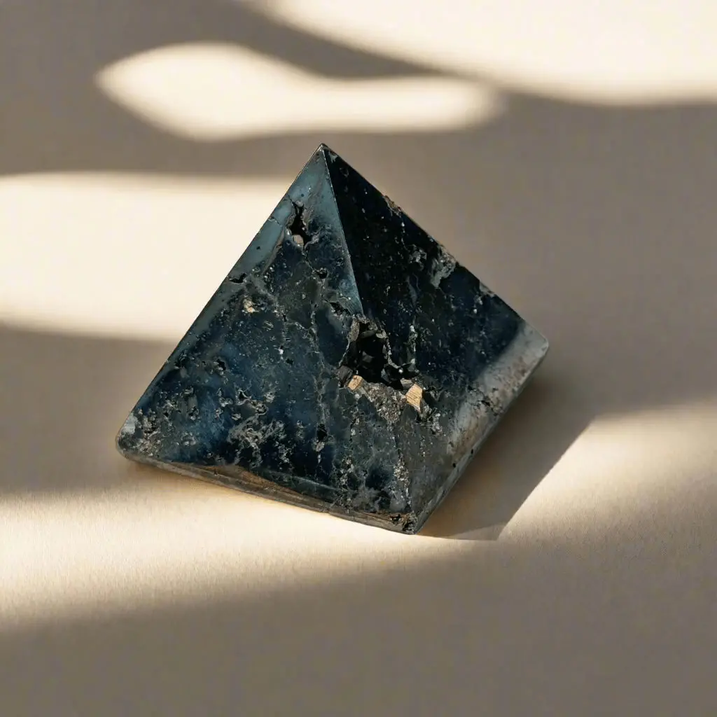 Pyrite Pyramid Carving 1.75" 1
