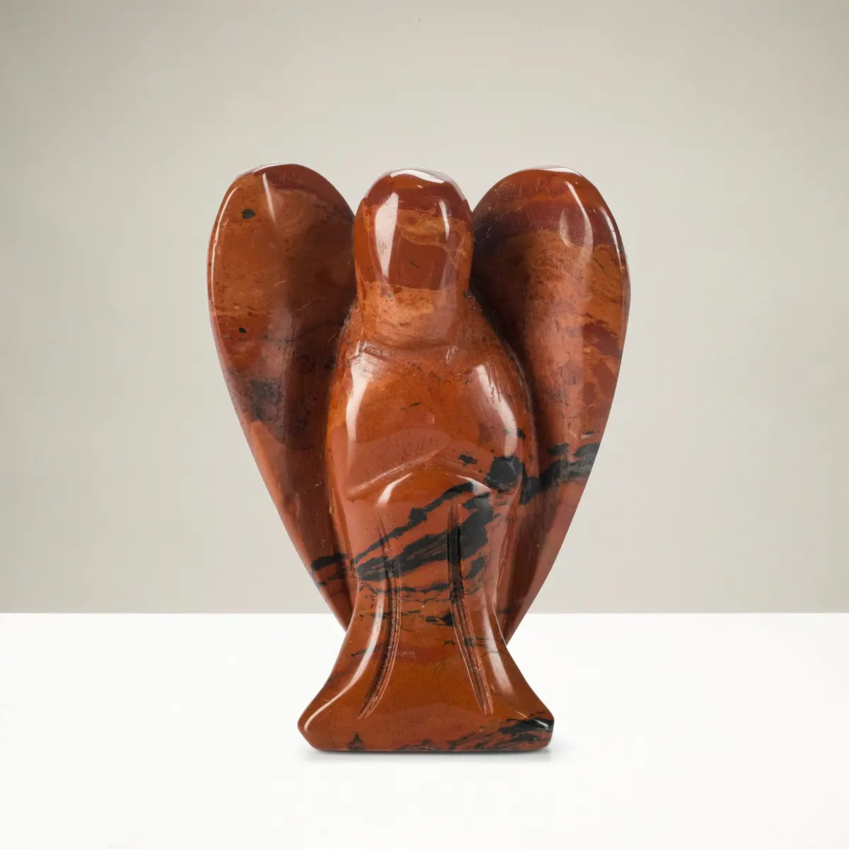 Red Jasper Angel 2" Natural Gemstone Carving 1
