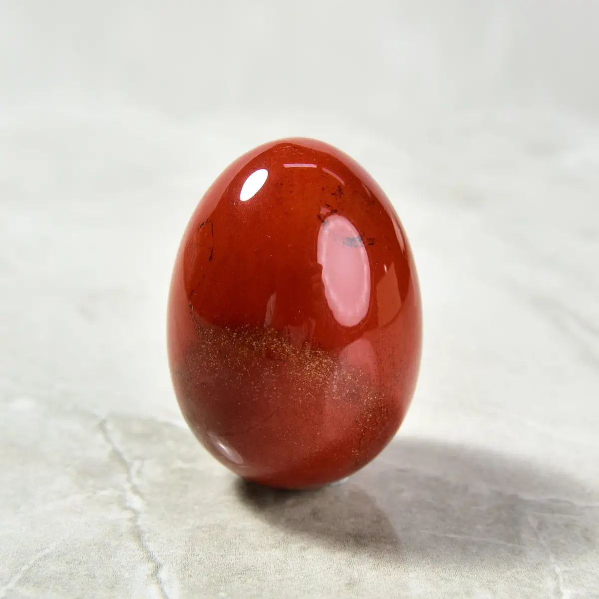 Red Jasper Egg Carving 1