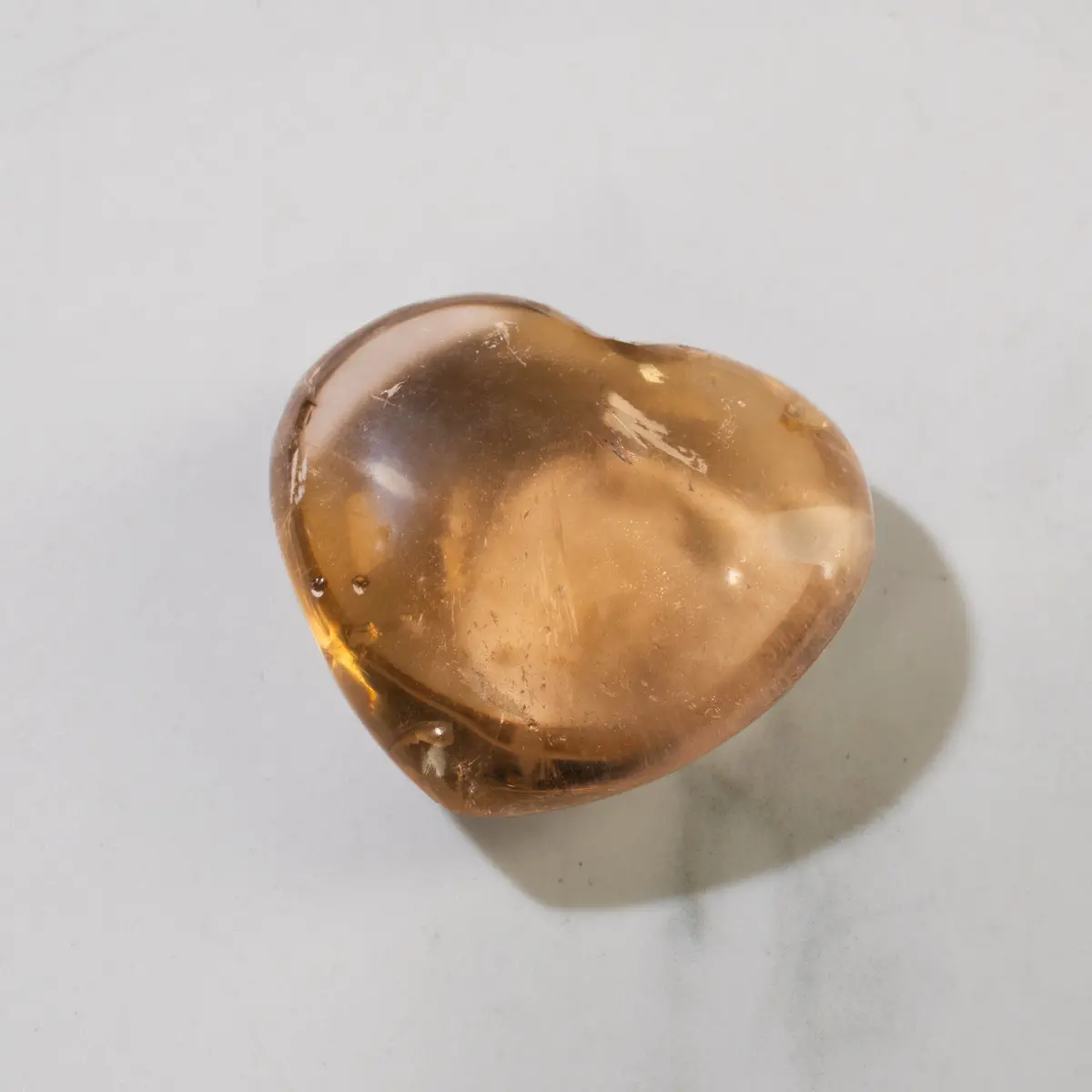 Smoky Quartz Gemstone Heart Carving 1