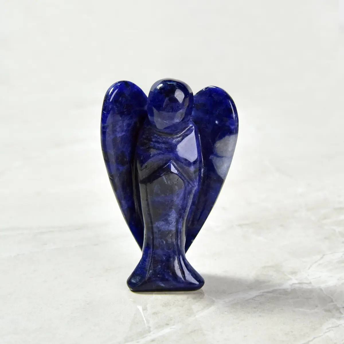 Sodalite Angel 3'' Natural Gemstone Carving 1