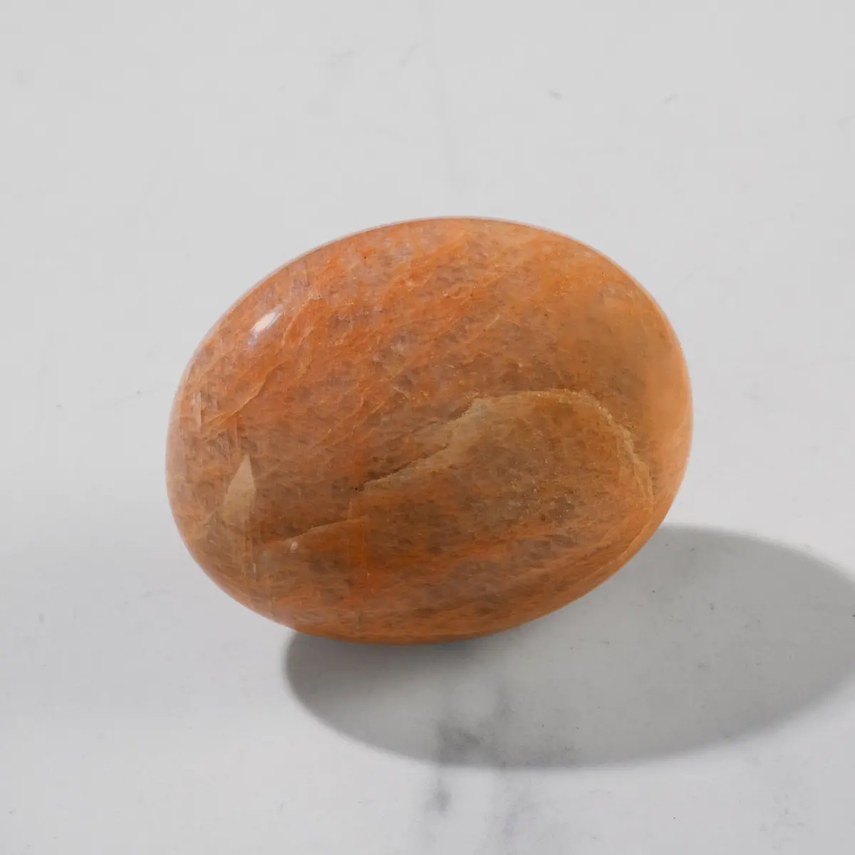 Sunstone Peach Moonstone Palm Stone 1