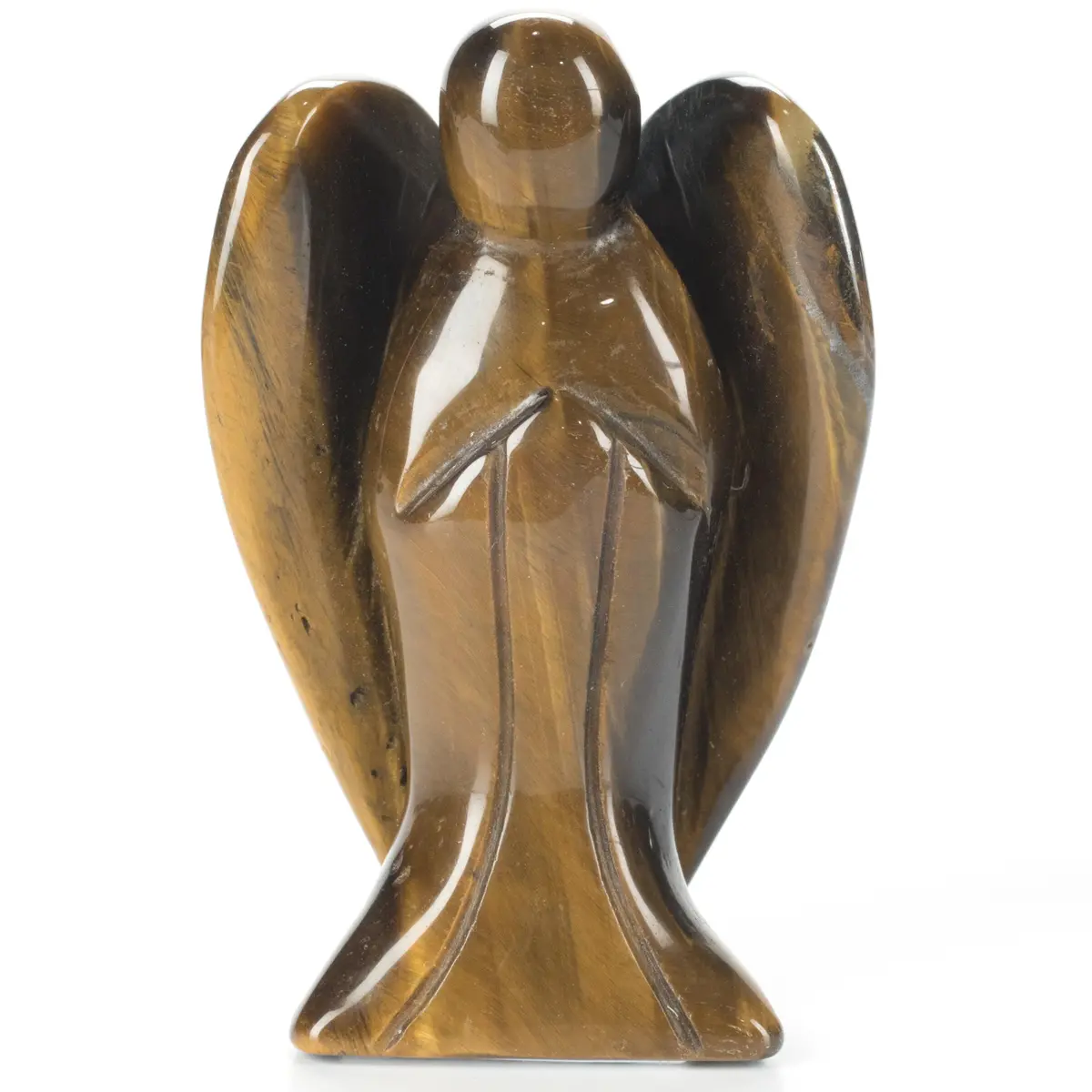 Tiger Eye Angel 3'' Natural Gemstone Carving 1