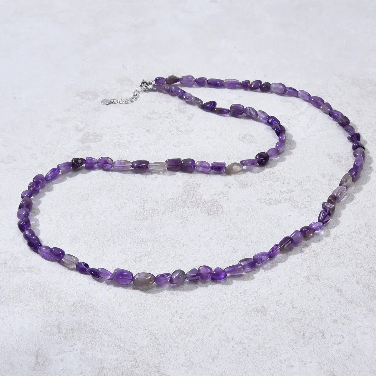 8Mm Amethyst 30" Necklace / Multi Wrap Bracelet 1