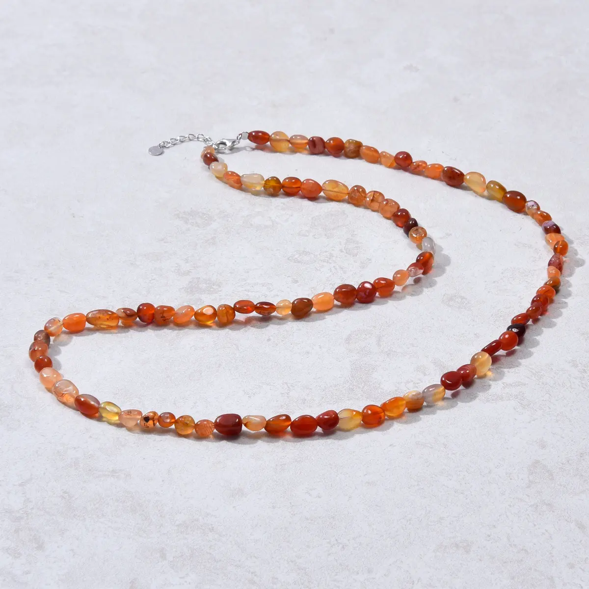 8Mm Carnelian 30" Necklace / Multi Wrap Bracelet 1