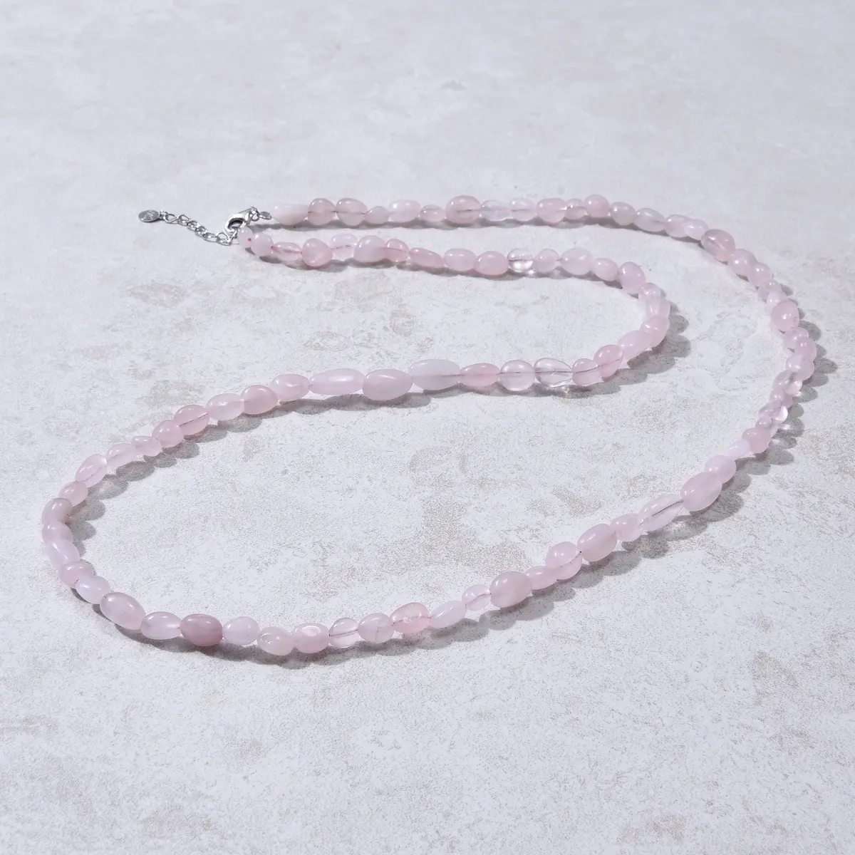 8Mm Rose Quartz 30" Necklace / Multi Wrap Bracelet 1