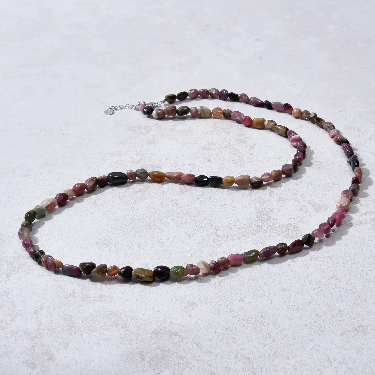 8Mm Tourmaline 30" Necklace / Multi Wrap Bracelet 1