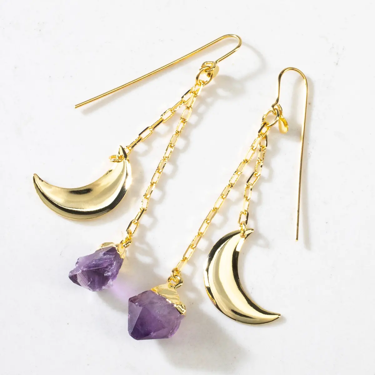 Amethyst Moon Earrings 1