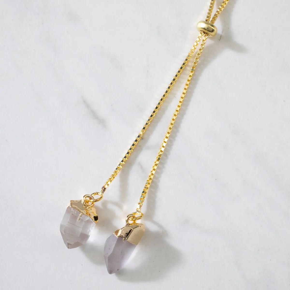Quartz Bolo Necklace 1