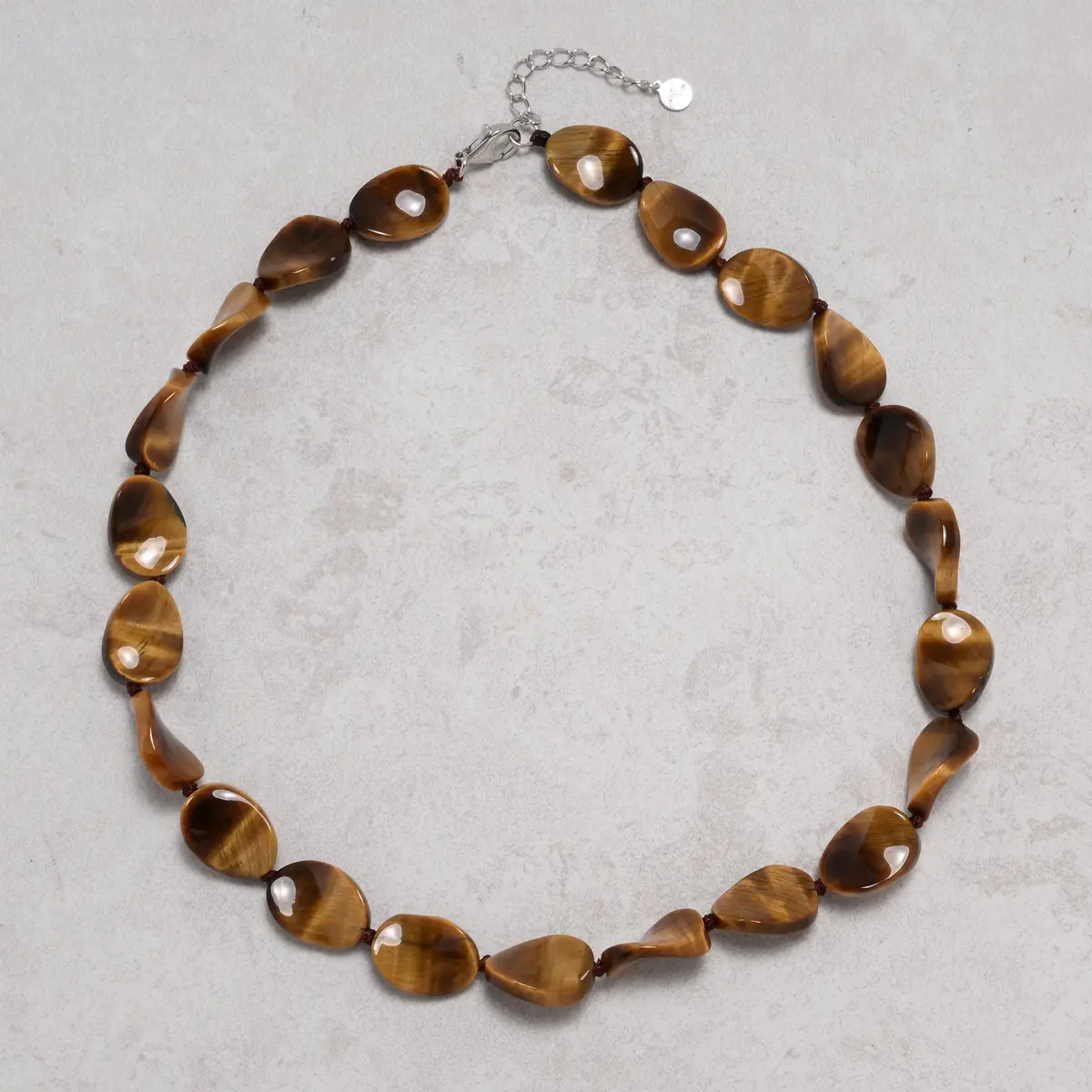 Tiger Eye 13X18mm Necklace With Sterling Silver Clasp - 18" 1
