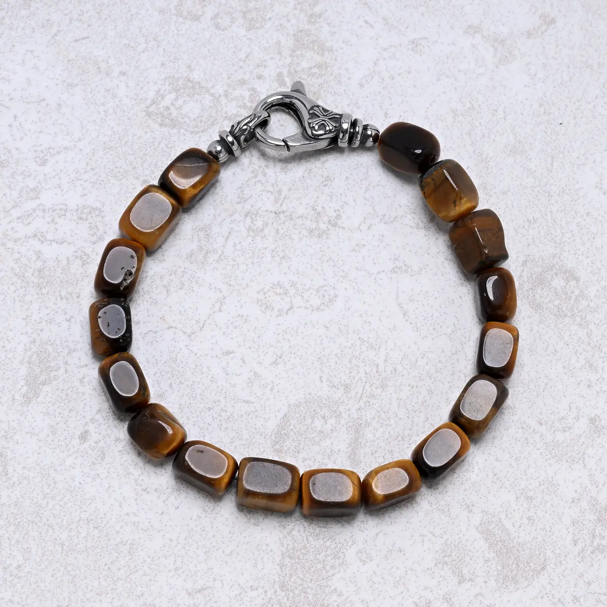 Tiger Eye 6X9mm Natural Gemstone Bracelet 1