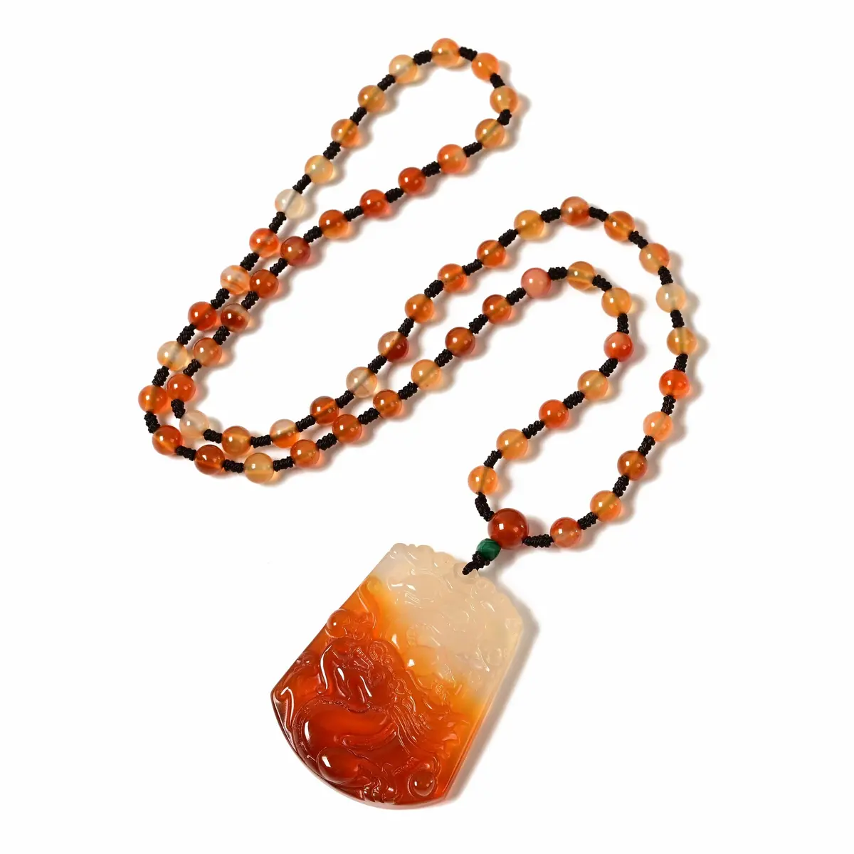 Red Agate Dragon Necklace 1