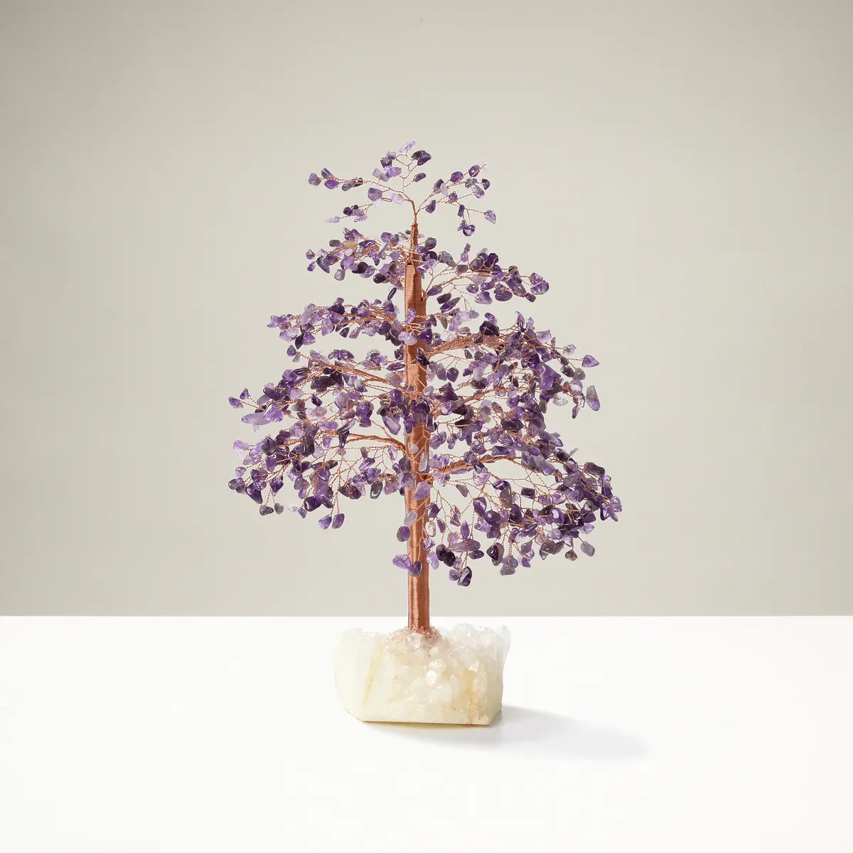 Amethyst Tree Of Life On Quartz Cluster Base 1