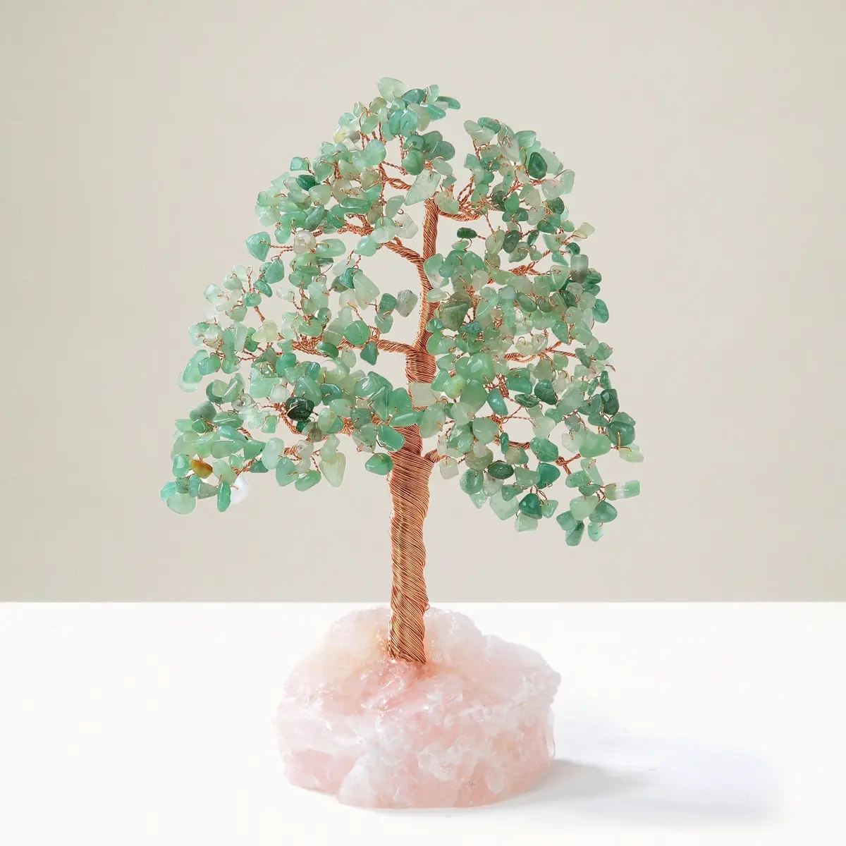 Aventurine Bonsai Tree Of Life With 414 Crystals 1