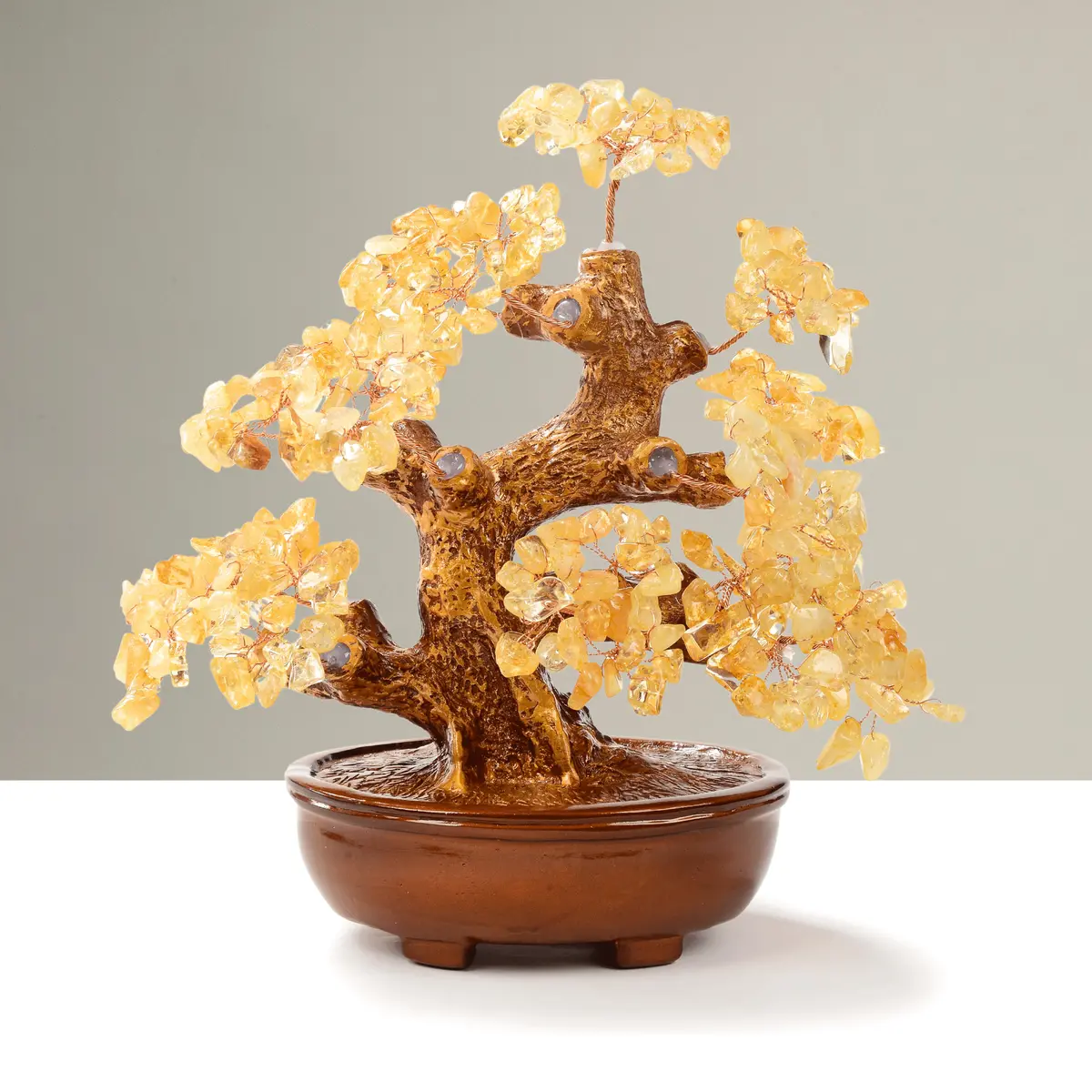 Citrine Tree Of Life With 360 Natural Gemstones 1