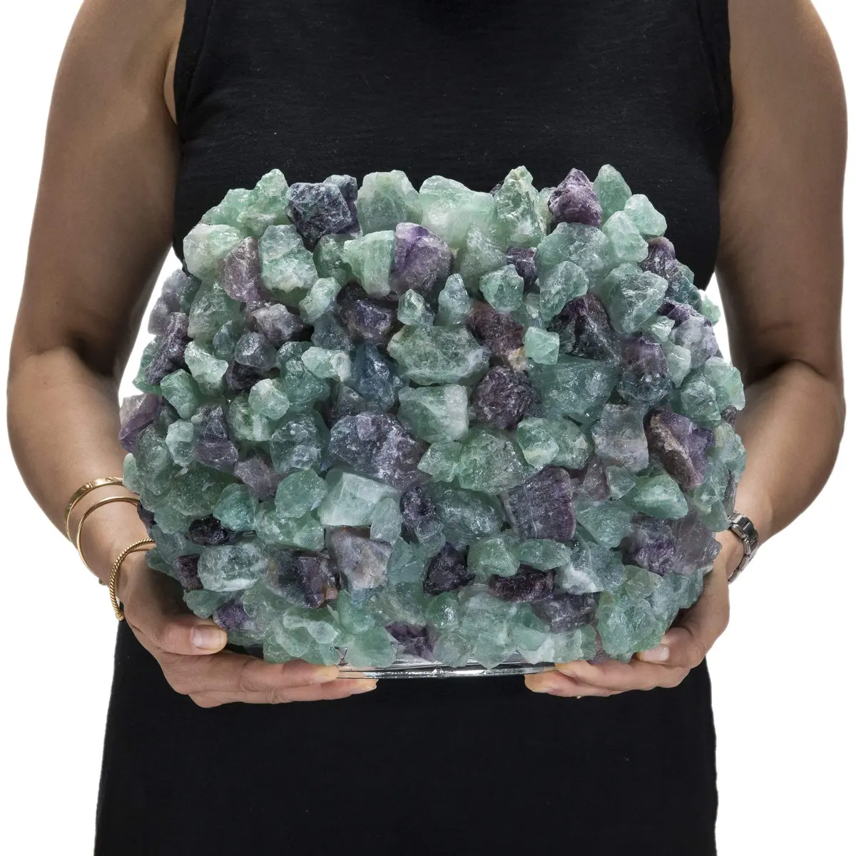 10.5" Fluorite Gemstone Vase 1