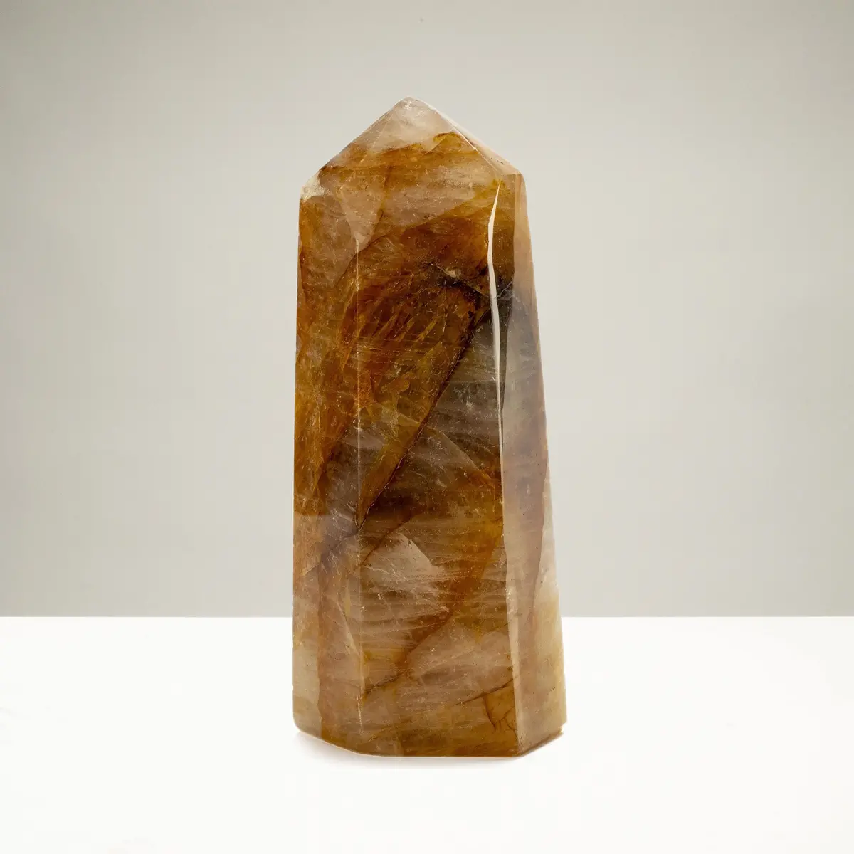 Golden Healer ( Hematoid Quartz) Obelisk - 9" / 2,090G 1