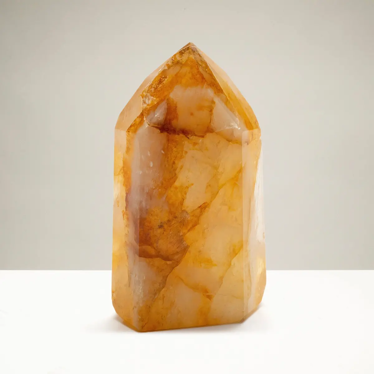 Golden Healer Hematoid Quartz Obelisk From Brazil - 300 - 399 Grams 1
