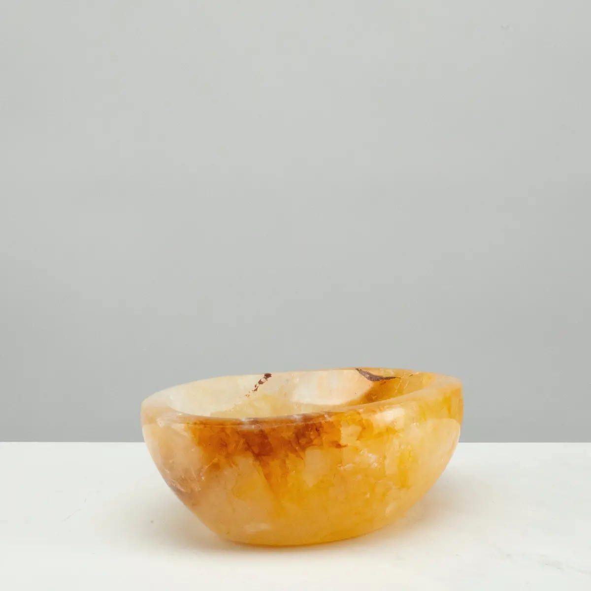 Natural Golden Healer Quartz Bowl (Hematoid Quartz) - 4.5" / 700 Grams 1