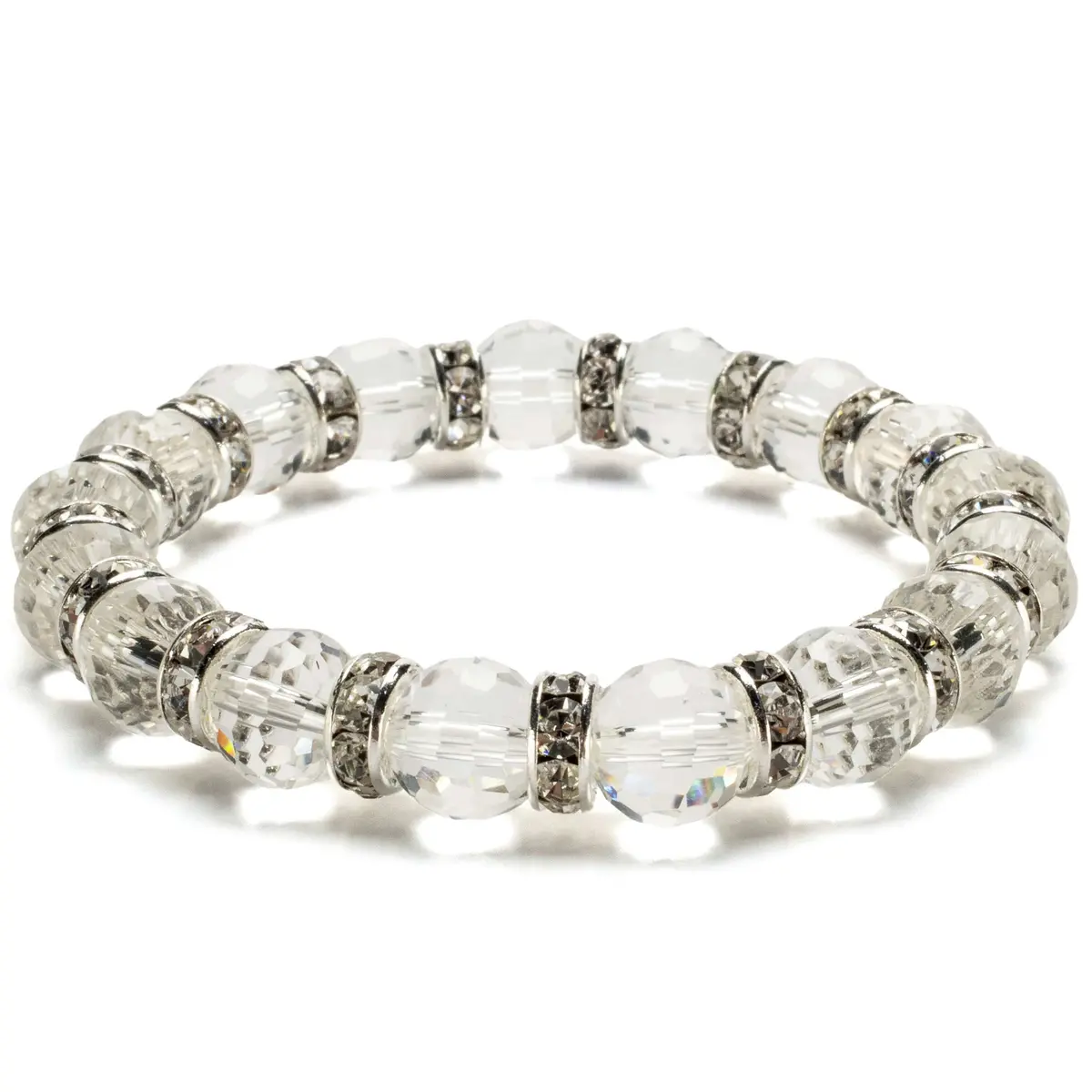 Diamond Gorgeous Glass Bracelet With Cubic Zirconia Crystals 1