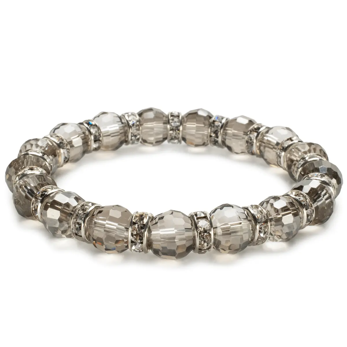 Topaz Gorgeous Glass Bracelet With Cubic Zirconia Crystals 1