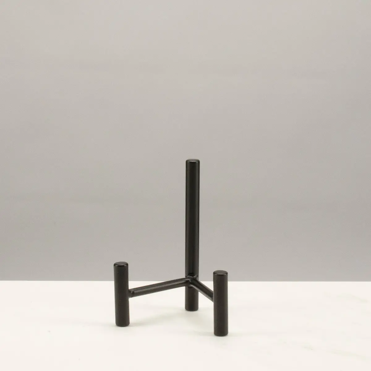 4" Black 3 Prong Mini Metal Display - Powder Coated 1