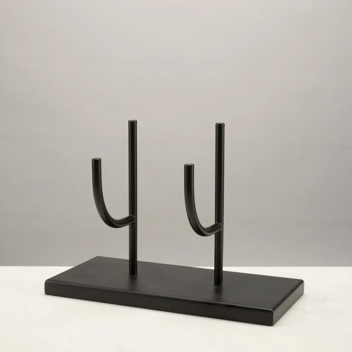 Black Powder Coated Mineral Display - 10" W X 7.5" H 1