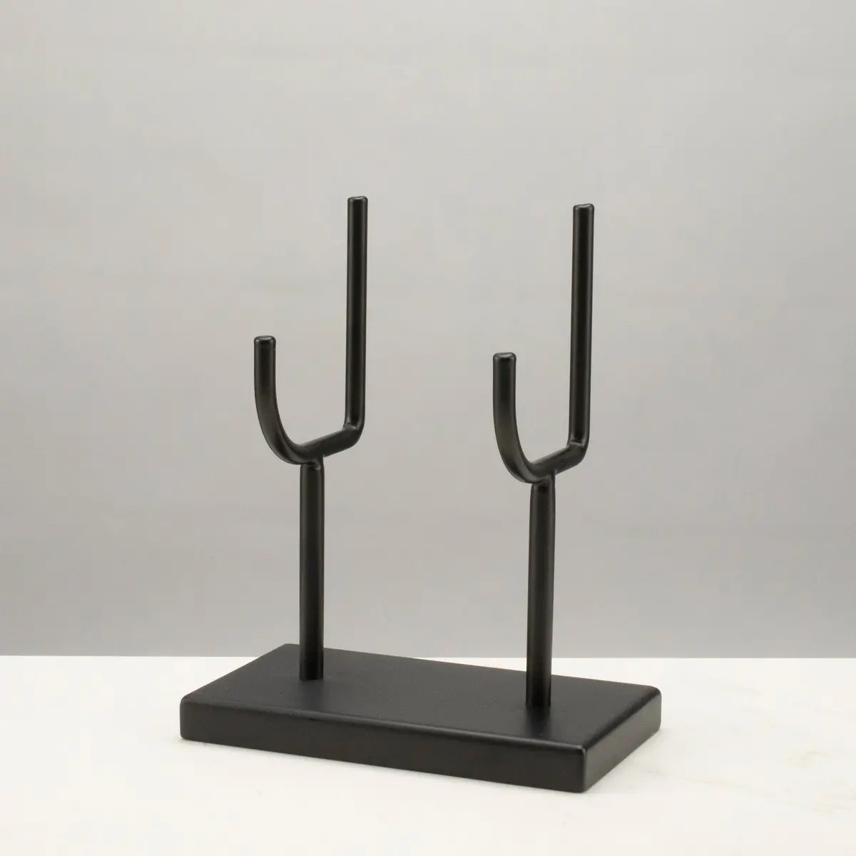 Black Powder Coated Mineral Display - 6.25" W X 7.5" H 1