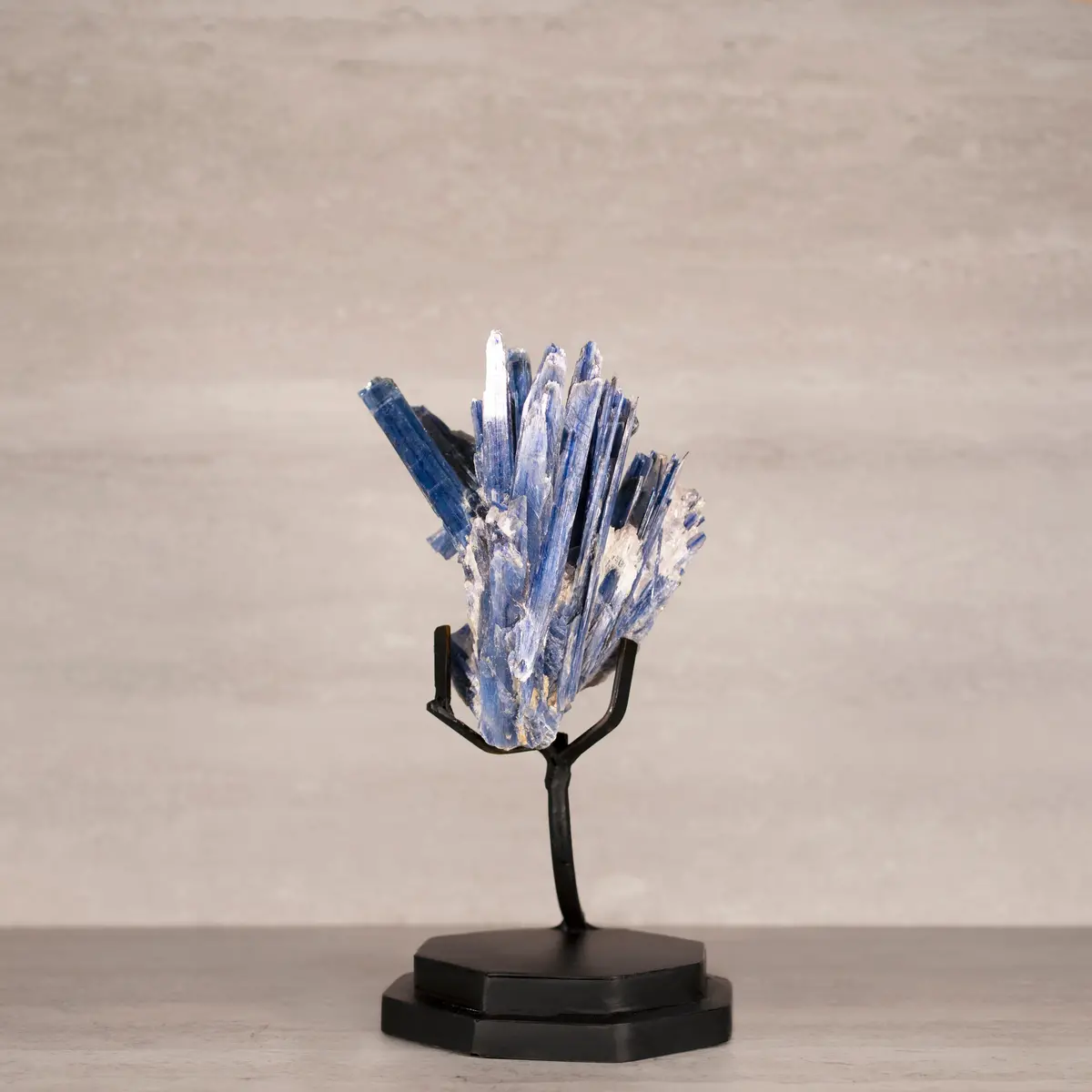 Natural Brazilian Kyanite On Custom Stand - 12" / 2,700 Grams 1