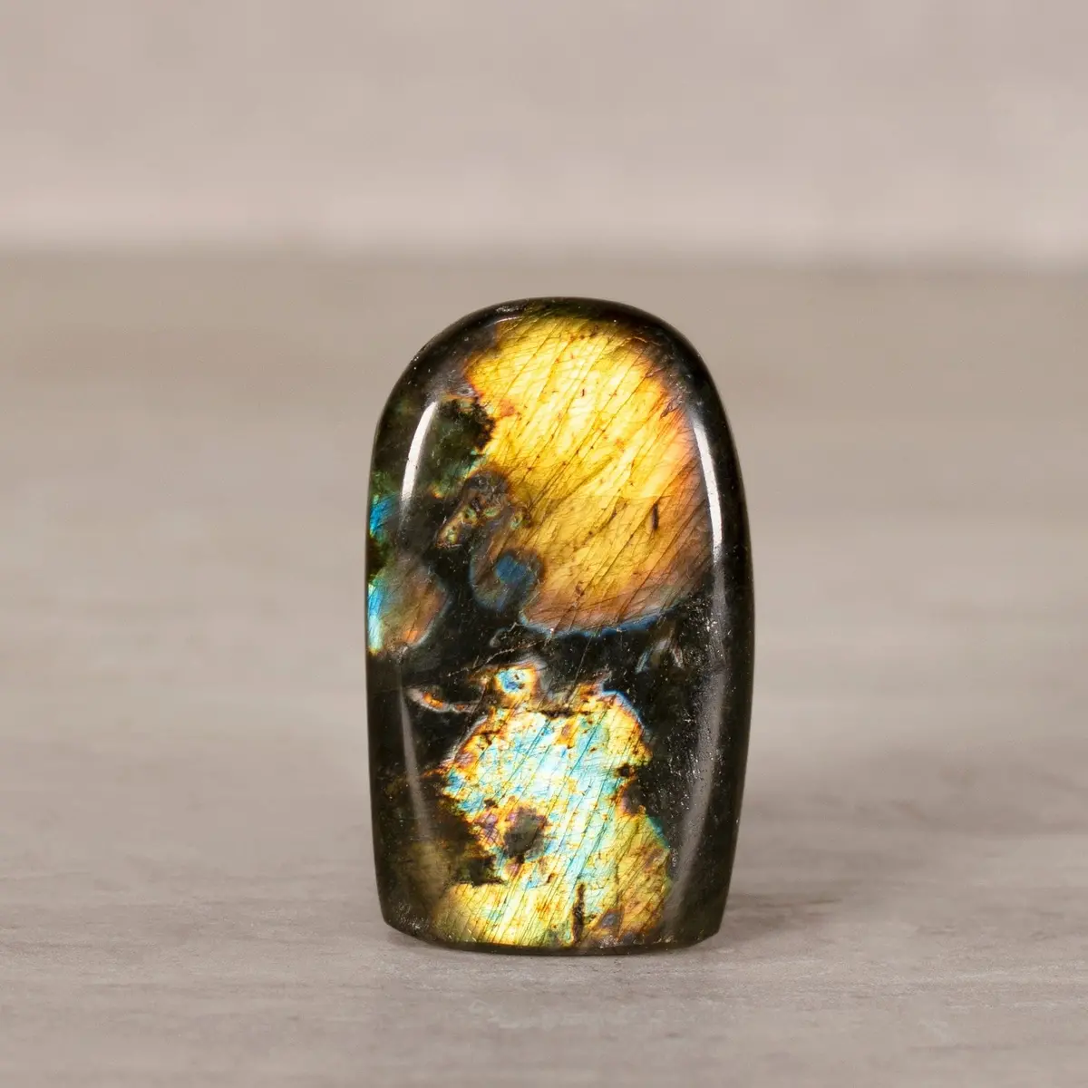 Natural Cut Base Labradorite 1