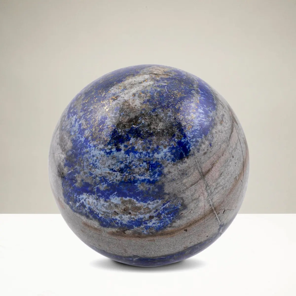 Lapis Lazuli Sphere Carving 3.25 In. / 950 Grams 1