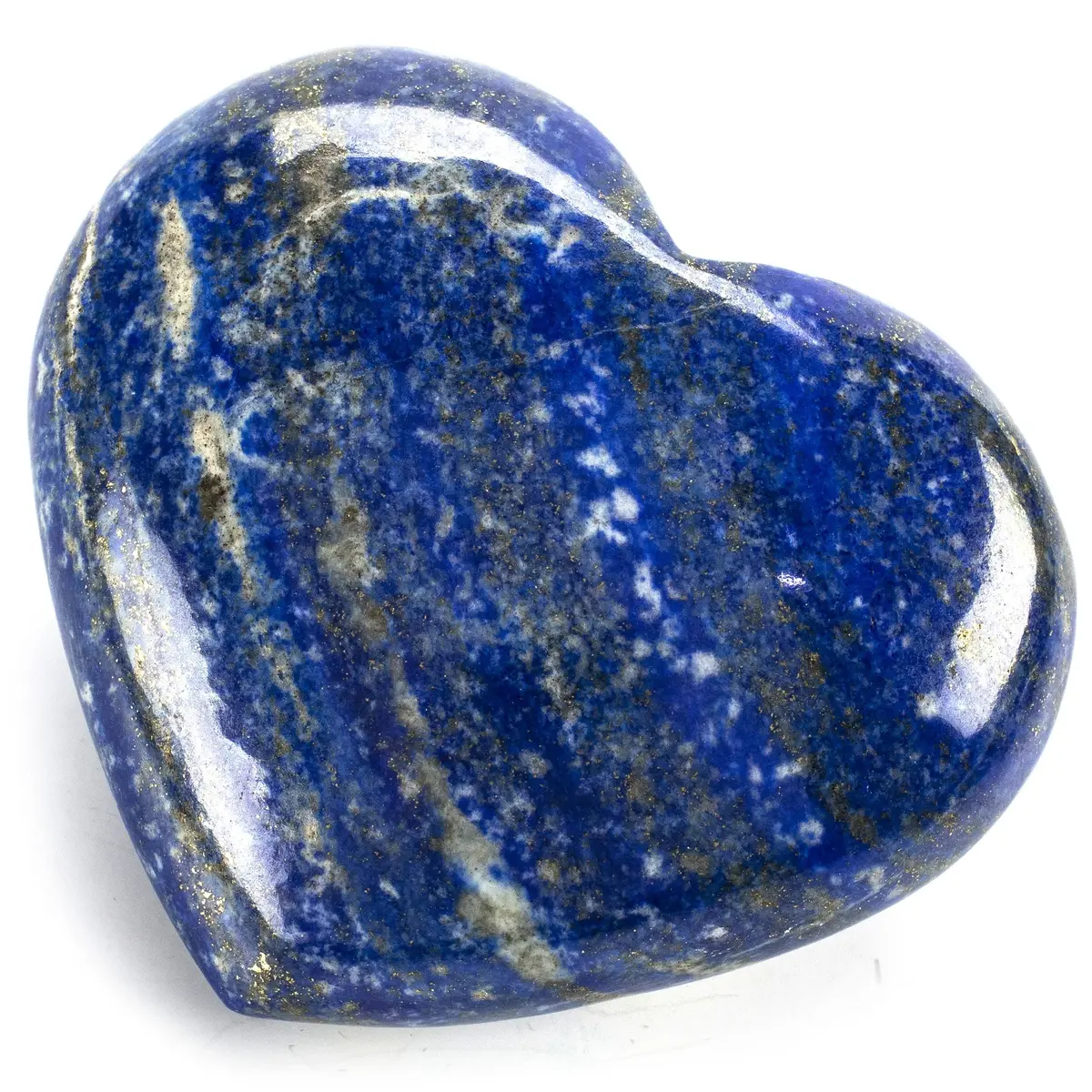 Rare Natural Blue Lapis Lazuli Polished Heart Carving From Afghanistan - 295 G / 0.7 Lbs 1