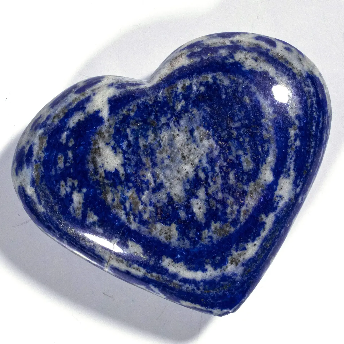 Rare Natural Blue Lapis Lazuli Polished Heart Carving From Afghanistan - 300 G / 0.7 Lbs 1