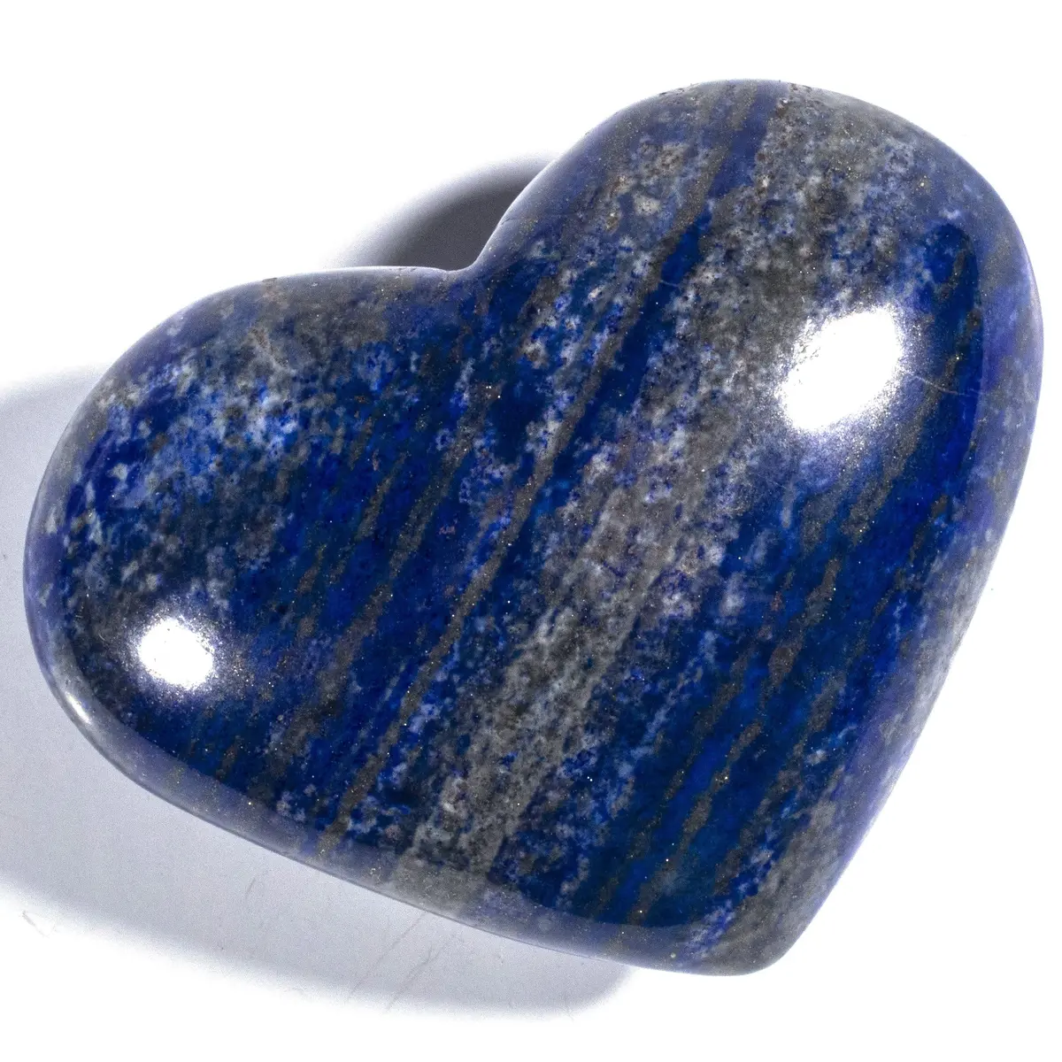 Rare Natural Blue Lapis Lazuli Polished Heart Carving From Afghanistan - 315 G / 0.7 Lbs 1